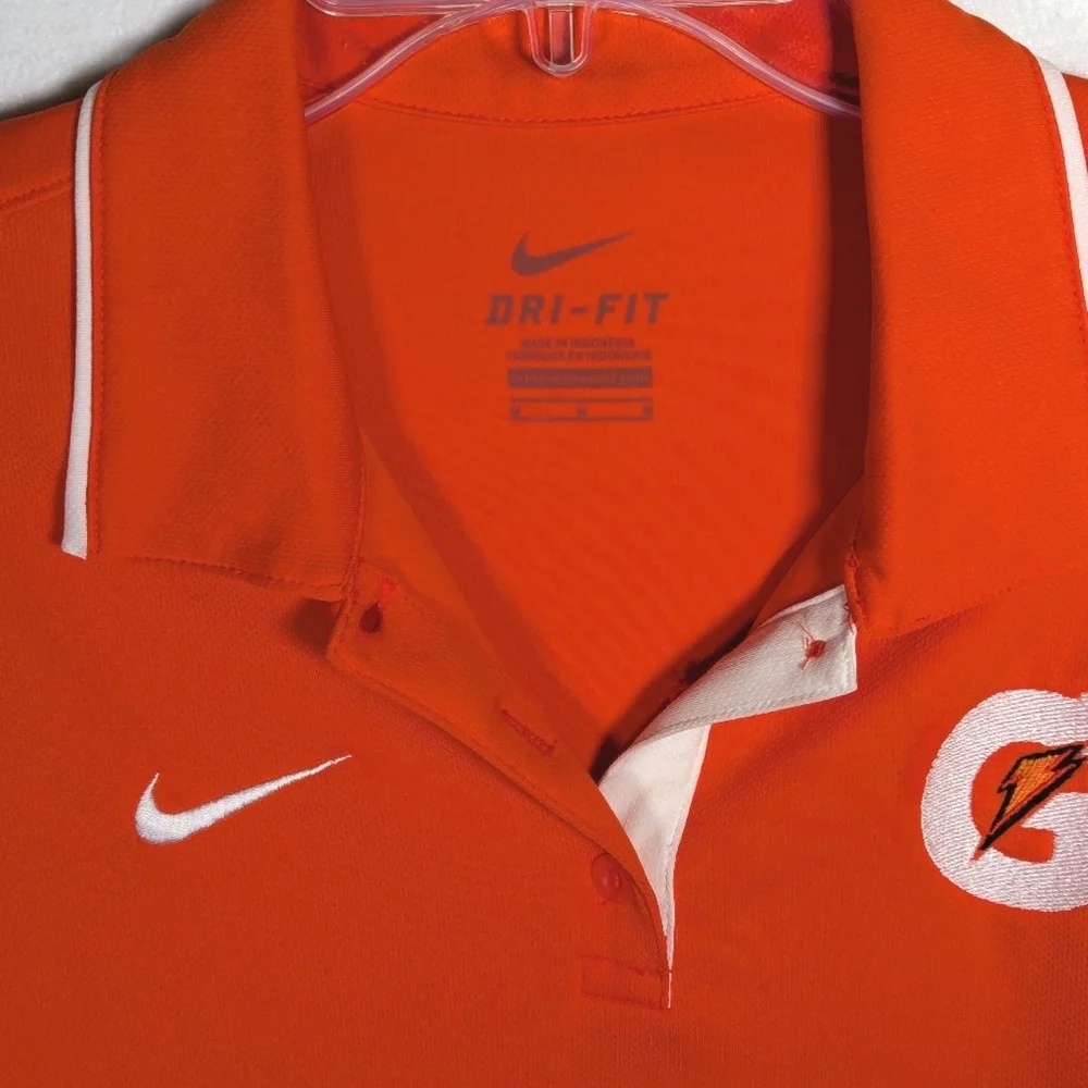 Nike Orange Gatorade Dri Fit Polo S - Picture 3 of 3